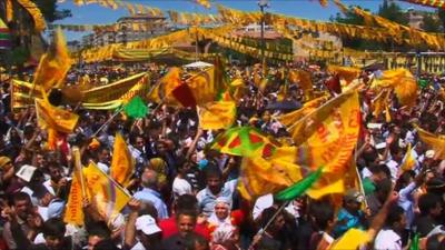 A BDP rally in Diyarbakir