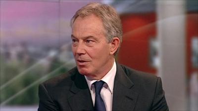 Former prime minister Tony Blair