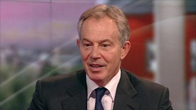 Former prime minister Tony Blair