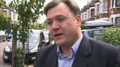 The Shadow Chancellor Ed Balls