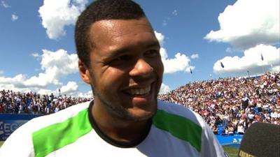 Queen's finalist Jo-Wilfred Tsonga