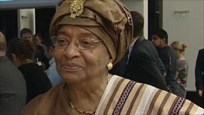 Liberia's President Ellen Johnson-Sirleaf