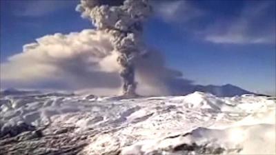 Chile volcano ash plume