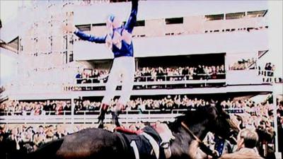 Frankie Dettori celebrates his seven wins at Ascot