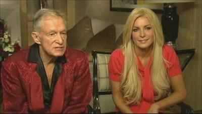 Hugh Heffner and Crystal Harris