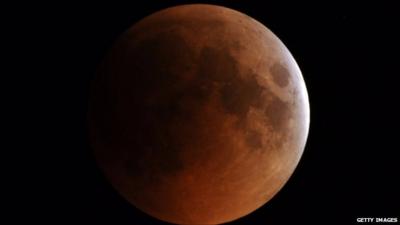 The Moon during a lunar eclipse