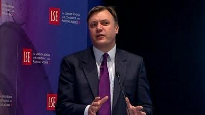 The shadow chancellor Ed Balls