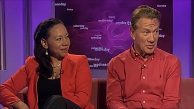 Oona King and Michael Portillo