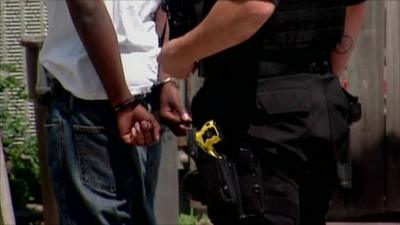 Man handcuffed in Ohio