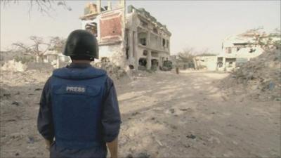 The BBC's Peter Greste on the Somali front line