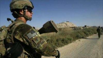 American soldier in Afghanistan