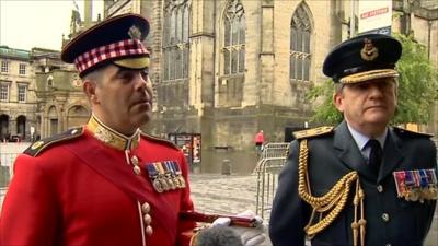 Major Graham White and Air Vice Marshall David Murray