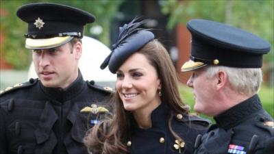 Duke and Duchess of Cambridge meet Major General Bill Cubitt