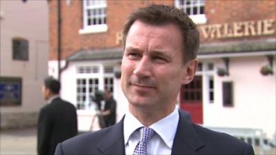 Culture Secretary Jeremy Hunt