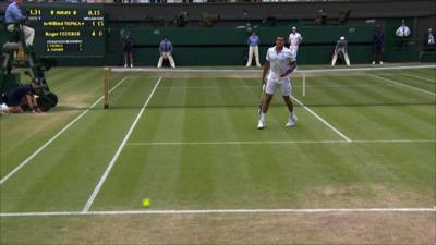 Fantastic Roger Federer hits sublime lob