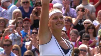 Czech eighth seed Petra Kvitova