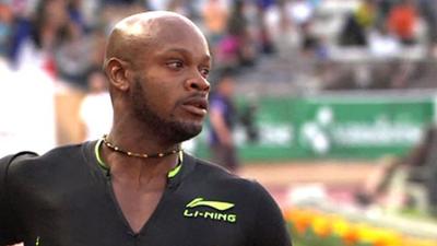 Asafa Powell wins in Lausanne