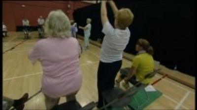Fitness class for the over 60s in Sheffield