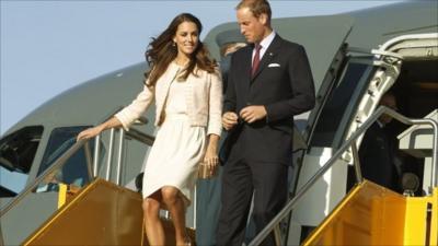 Prince William and his wife Kate are arrive on Prince Edward Island