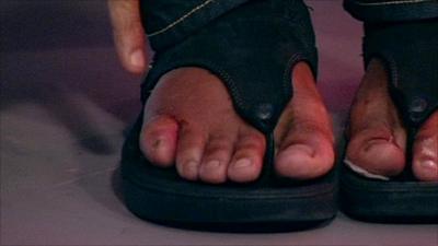 David Haye's feet