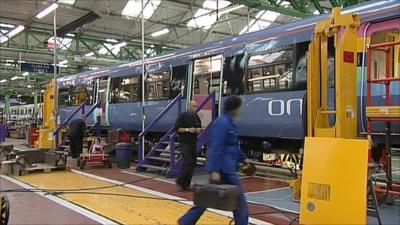 Workers at Train-maker Bombardier