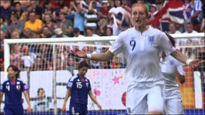 England's Ellen White scores World Cup wonder goal