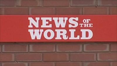 News of the World sign