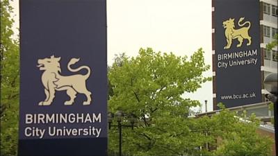 Signs of Birmingham City University