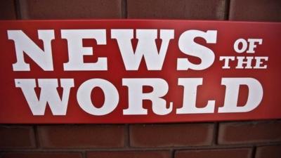 News of the World sign