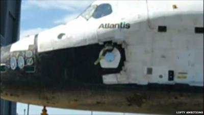 The Atlantis shuttle