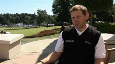 Scottish golfer Stephen Gallacher