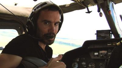 BBC Sport's Andrew Cotter flies over Royal St George's