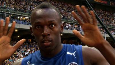 Usain Bolt won the 200m in Paris