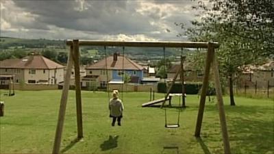 Girl in a playground