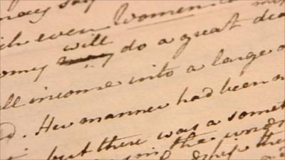 Jane Austen manuscript