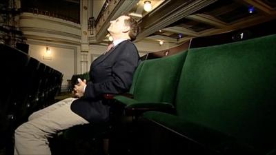 David Sillito in new theatre seat