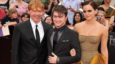 Rupert Grint, Daniel Radcliffe and Emma Watson