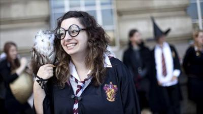 Harry Potter fan in London