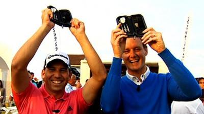 Sergio Garcia and Dan Walker