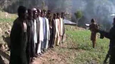 Pakistan police in Taliban video