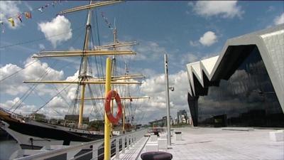 Riverside Museum on Glasgow's Clydeside