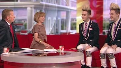 Bill Turnbull, Sian Williams and Jedward