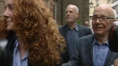 Rebekah Brooks and Rupert Murdoch