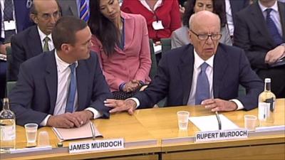 James and Rupert Murdoch