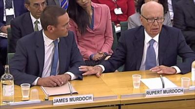 James and Rupert Murdoch