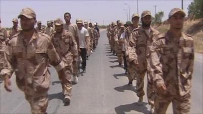 Libyan rebel soldiers