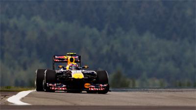 Mark Webber's Red Bull at the German Grand Prix