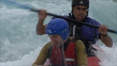 BBC's Jeremy Walker on the rapids with Johny Akinyemi