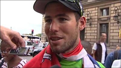 Tour de France green jersey winner Mark Cavendish