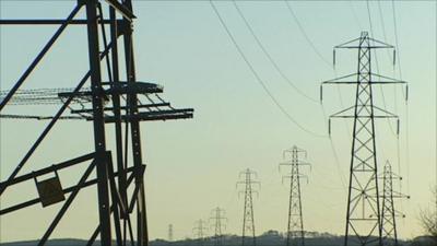 Electricity pylons